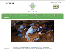 Tablet Screenshot of mendthegap.org.uk